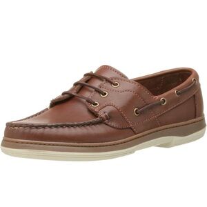 Allen Edmonds Eastport Boat Shoes in Chestnut Brown Leathers size 12 B